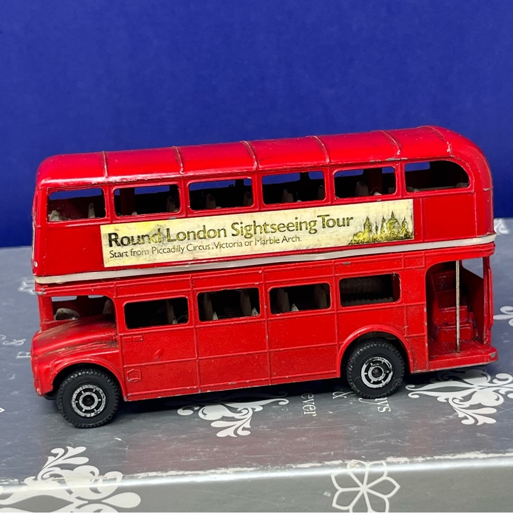 Red Double-Decker Bus Metal 5” Die Cast London Sightseeing Tour